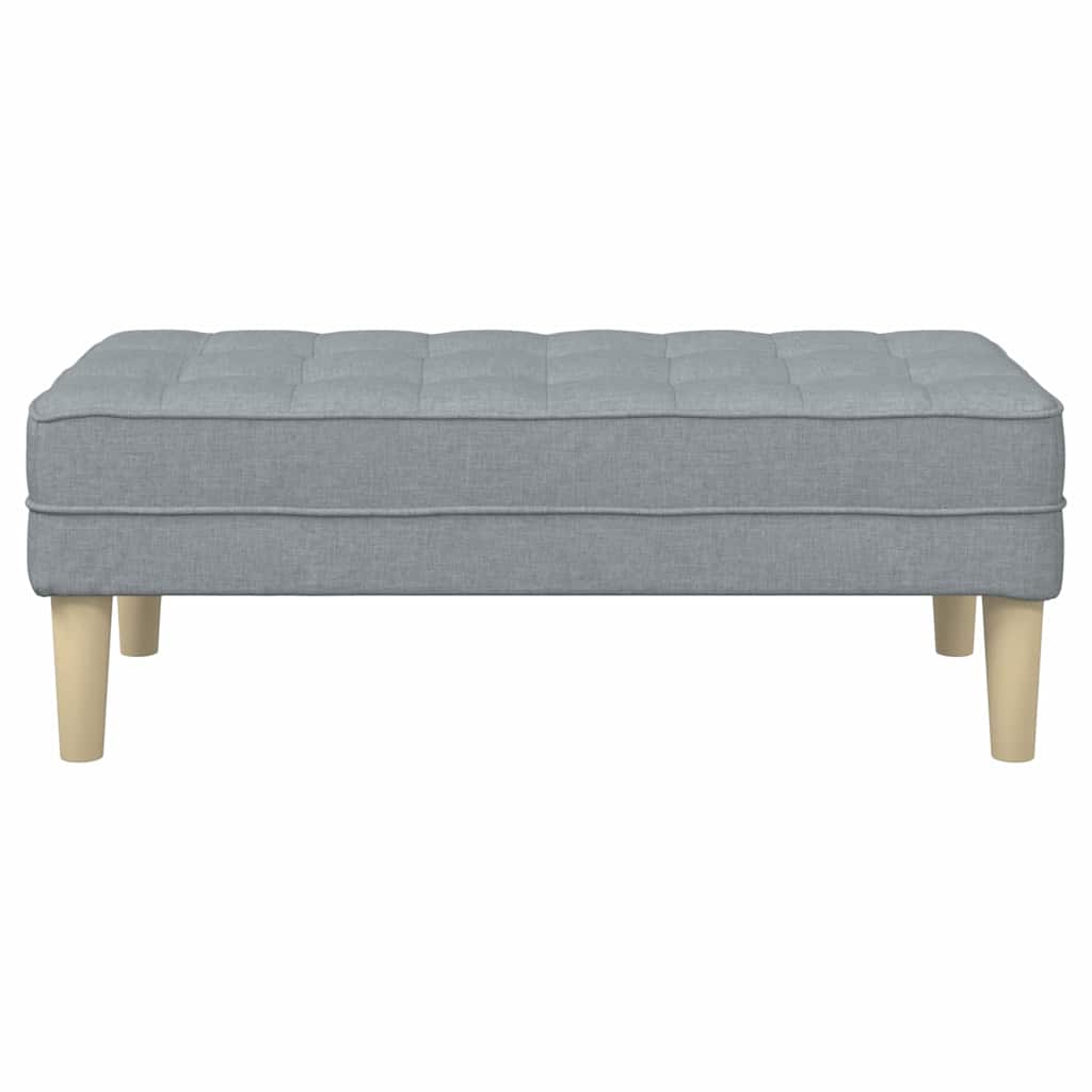 banco Cinzento-claro 113 x 57 x 39 cm tecido