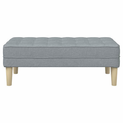 banco Cinzento-claro 113 x 57 x 39 cm tecido