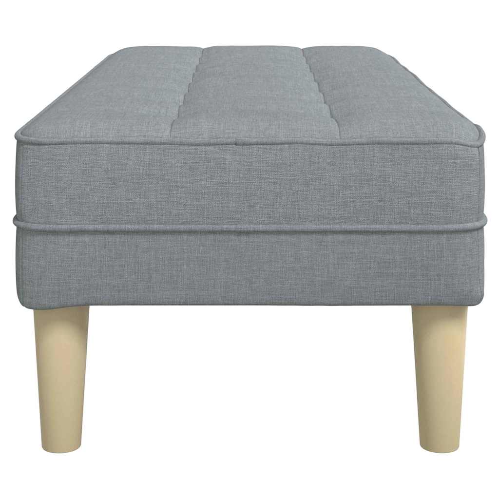 banco Cinzento-claro 113 x 57 x 39 cm tecido