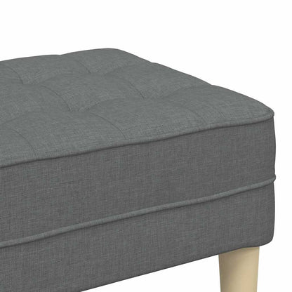 banco Cinzento escuro 113 x 57 x 39 cm tecido