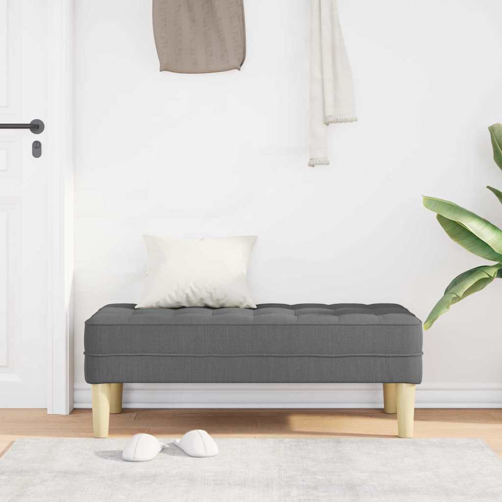 banco Cinzento escuro 113 x 57 x 39 cm tecido