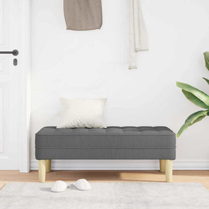 banco Cinzento escuro 113 x 57 x 39 cm tecido