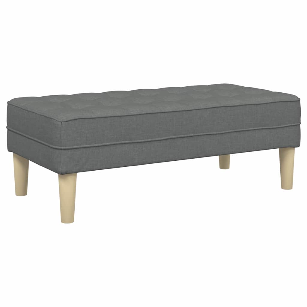 banco Cinzento escuro 113 x 57 x 39 cm tecido
