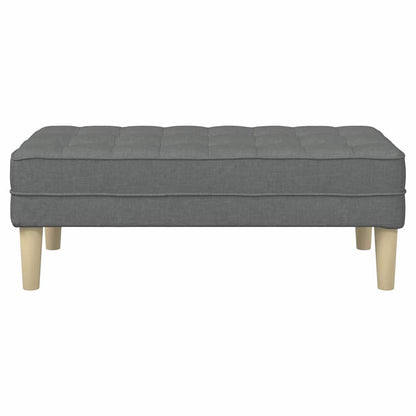 banco Cinzento escuro 113 x 57 x 39 cm tecido