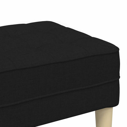 banco Preto 113 x 57 x 39 cm tecido