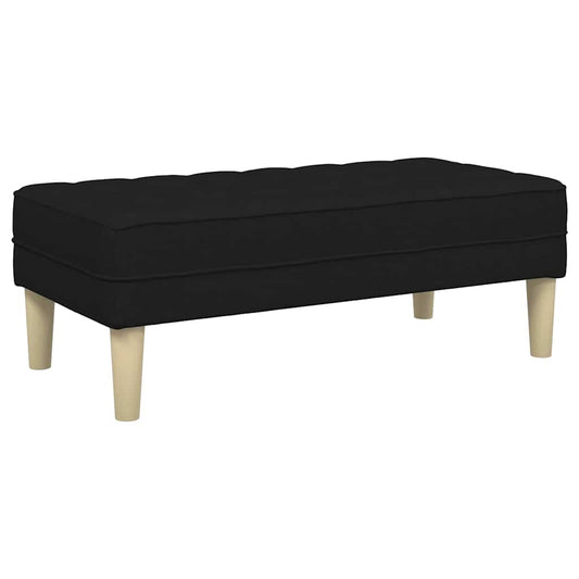 banco Preto 113 x 57 x 39 cm tecido