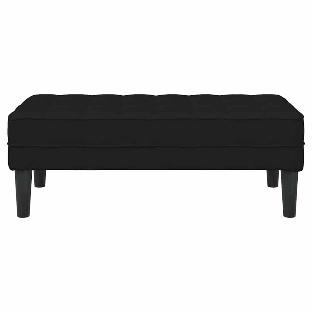 banco Preto 113 x 57 x 39 cm tecido