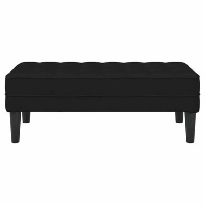 banco Preto 113 x 57 x 39 cm tecido