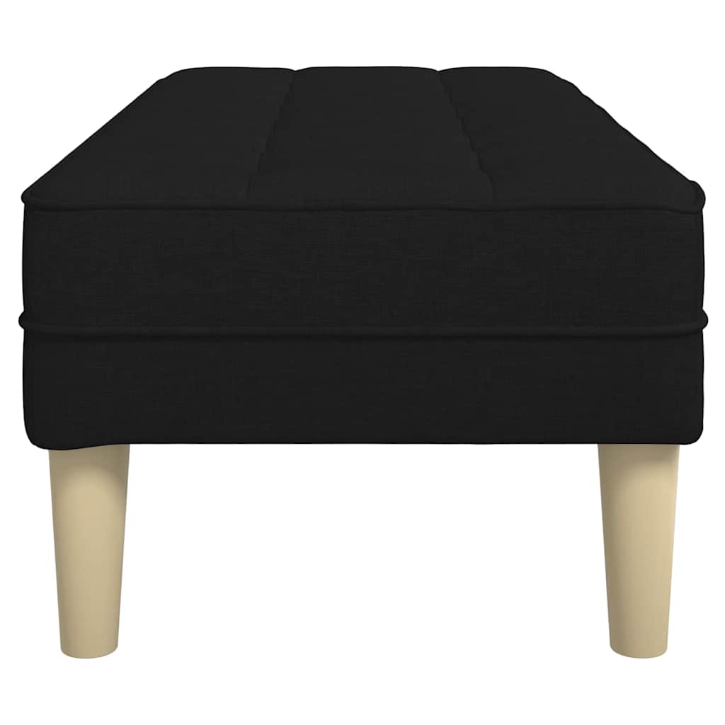 banco Preto 113 x 57 x 39 cm tecido