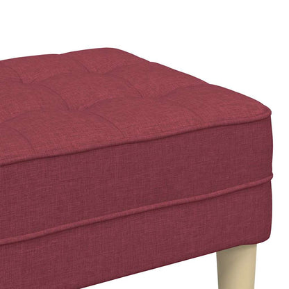 banco vermelho tinto 113 x 57 x 39 cm tecido