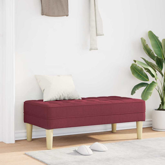banco vermelho tinto 113 x 57 x 39 cm tecido