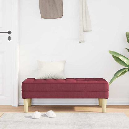 banco vermelho tinto 113 x 57 x 39 cm tecido