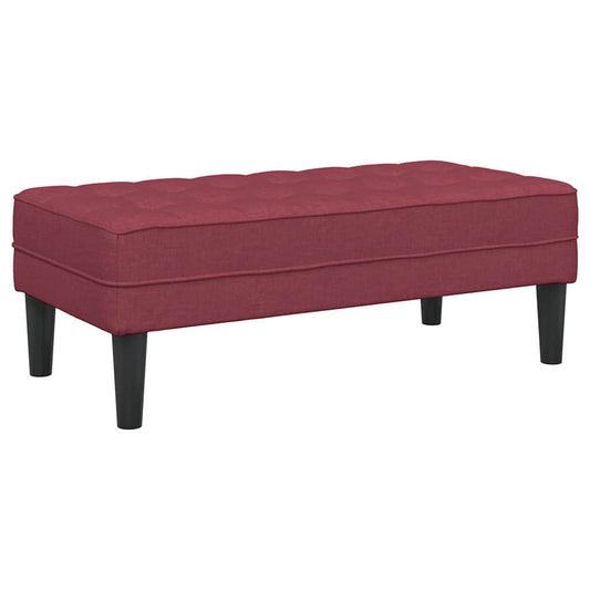 banco vermelho tinto 113 x 57 x 39 cm tecido