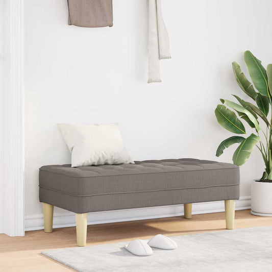 banco Cinzento-acastanhado 113 x 57 x 39 cm tecido