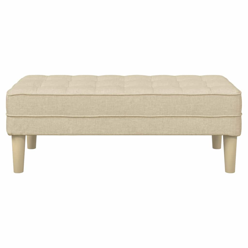 banco Creme 113 x 57 x 39 cm tecido