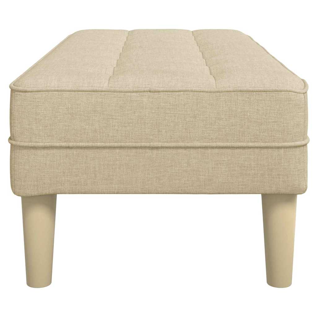 banco Creme 113 x 57 x 39 cm tecido