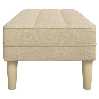 banco Creme 113 x 57 x 39 cm tecido