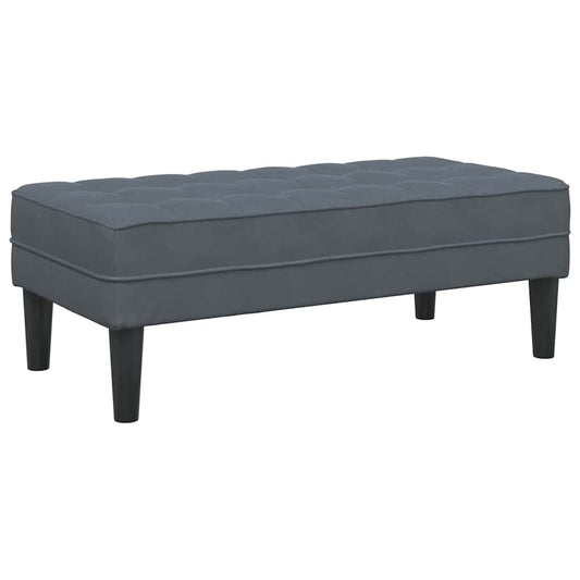 banco Cinzento escuro 113 x 57 x 39 cm Veludo
