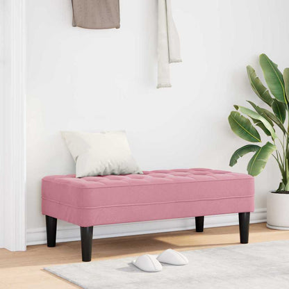 banco Rosa 113 x 57 x 39 cm Veludo