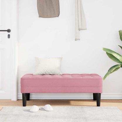 banco Rosa 113 x 57 x 39 cm Veludo