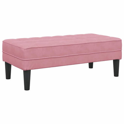 banco Rosa 113 x 57 x 39 cm Veludo