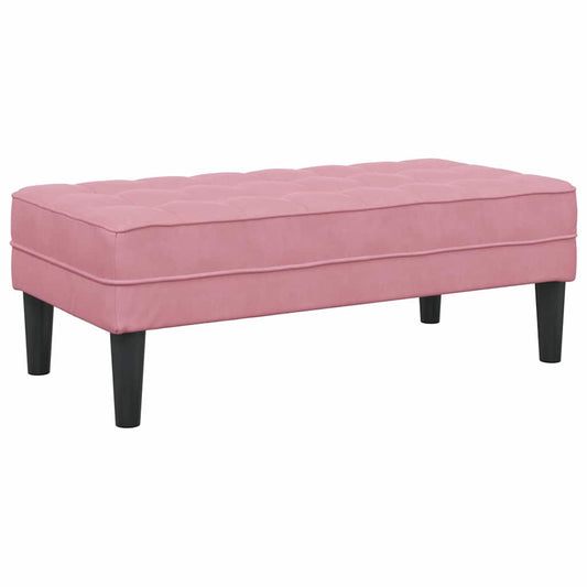 banco Rosa 113 x 57 x 39 cm Veludo