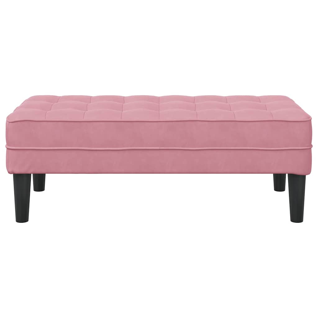 banco Rosa 113 x 57 x 39 cm Veludo