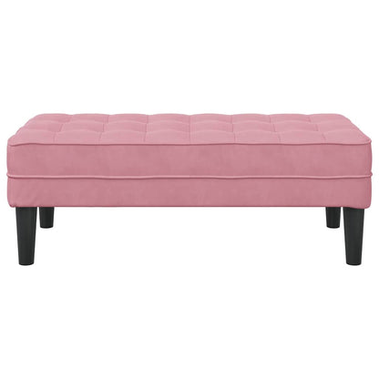 banco Rosa 113 x 57 x 39 cm Veludo