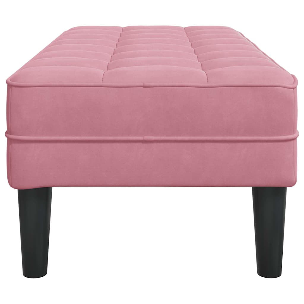 banco Rosa 113 x 57 x 39 cm Veludo