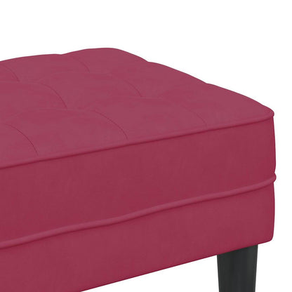 banco Vinho Vermelho 113 x 57 x 39 cm Veludo