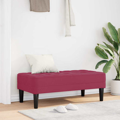 banco Vinho Vermelho 113 x 57 x 39 cm Veludo