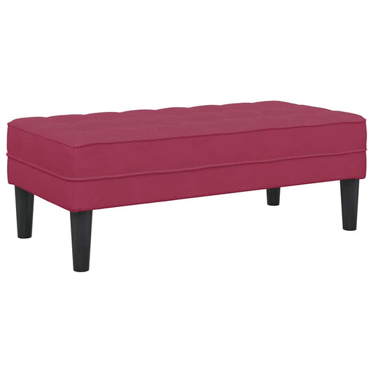 banco Vinho Vermelho 113 x 57 x 39 cm Veludo