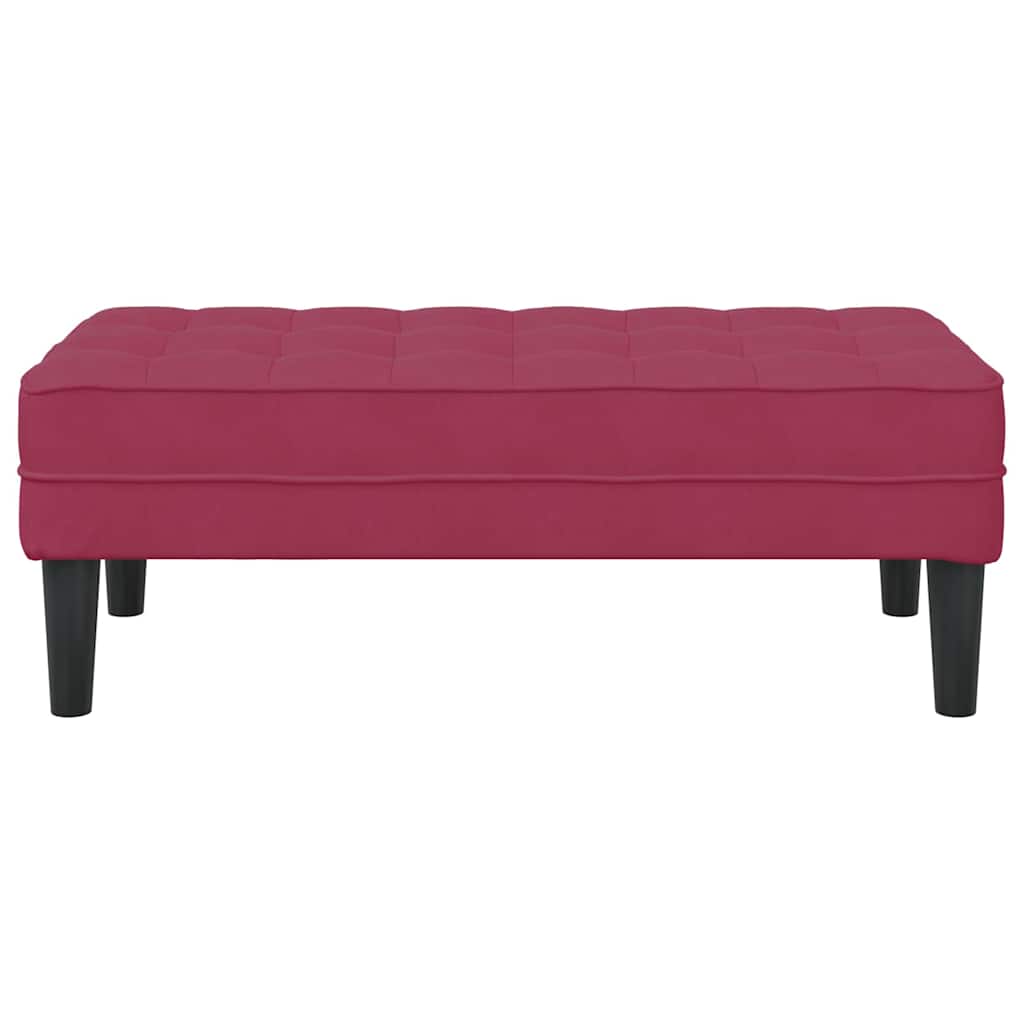 banco Vinho Vermelho 113 x 57 x 39 cm Veludo