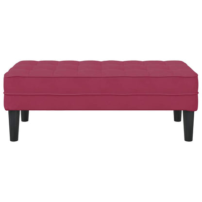 banco Vinho Vermelho 113 x 57 x 39 cm Veludo