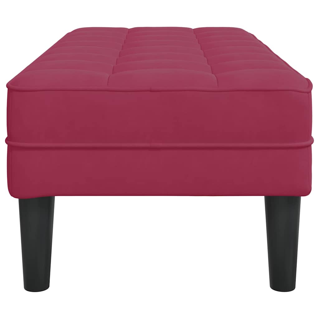 banco Vinho Vermelho 113 x 57 x 39 cm Veludo