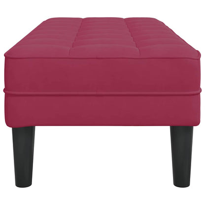 banco Vinho Vermelho 113 x 57 x 39 cm Veludo