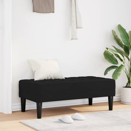banco Preto 113 x 57 x 39 cm Veludo