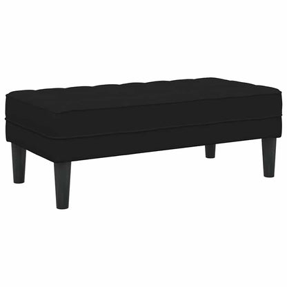 banco Preto 113 x 57 x 39 cm Veludo