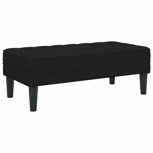 banco Preto 113 x 57 x 39 cm Veludo