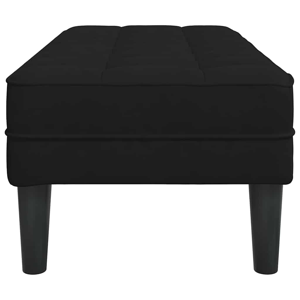 banco Preto 113 x 57 x 39 cm Veludo