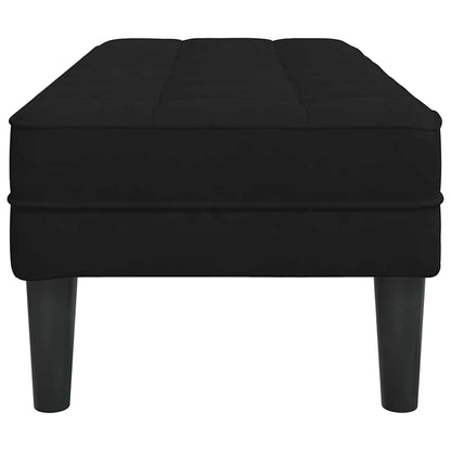 banco Preto 113 x 57 x 39 cm Veludo