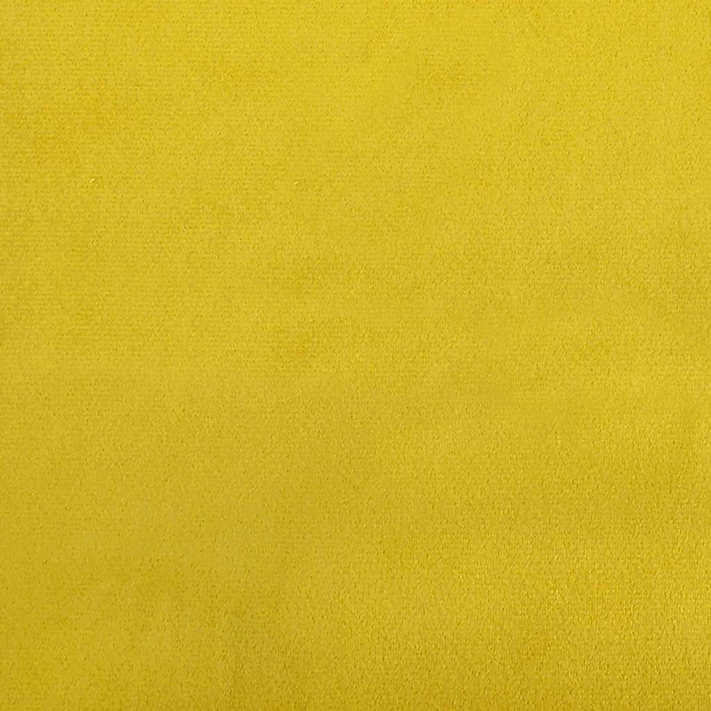 banco Amarelo 113 x 57 x 39 cm Veludo