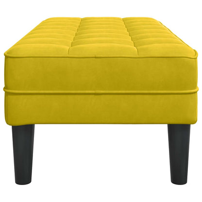 banco Amarelo 113 x 57 x 39 cm Veludo
