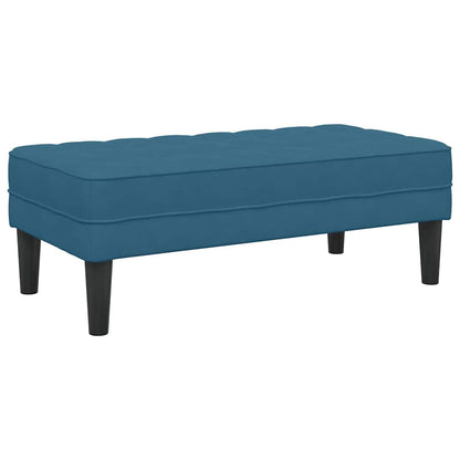 banco Azul 113 x 57 x 39 cm Veludo