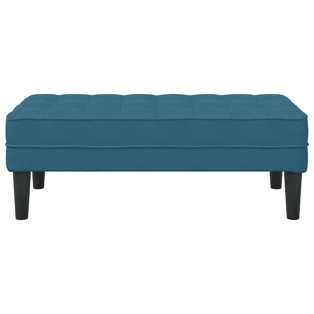 banco Azul 113 x 57 x 39 cm Veludo