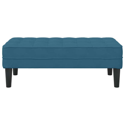 banco Azul 113 x 57 x 39 cm Veludo