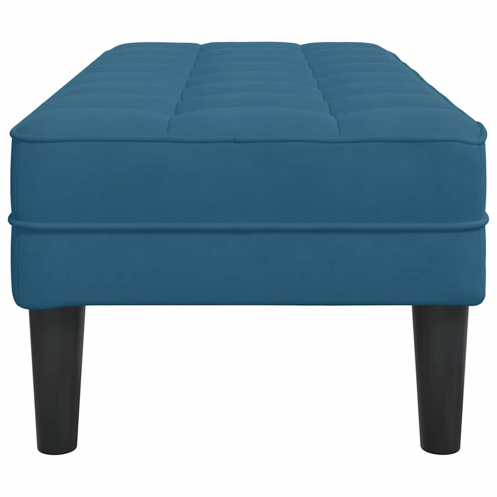 banco Azul 113 x 57 x 39 cm Veludo