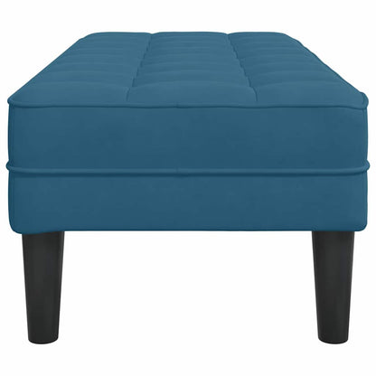 banco Azul 113 x 57 x 39 cm Veludo