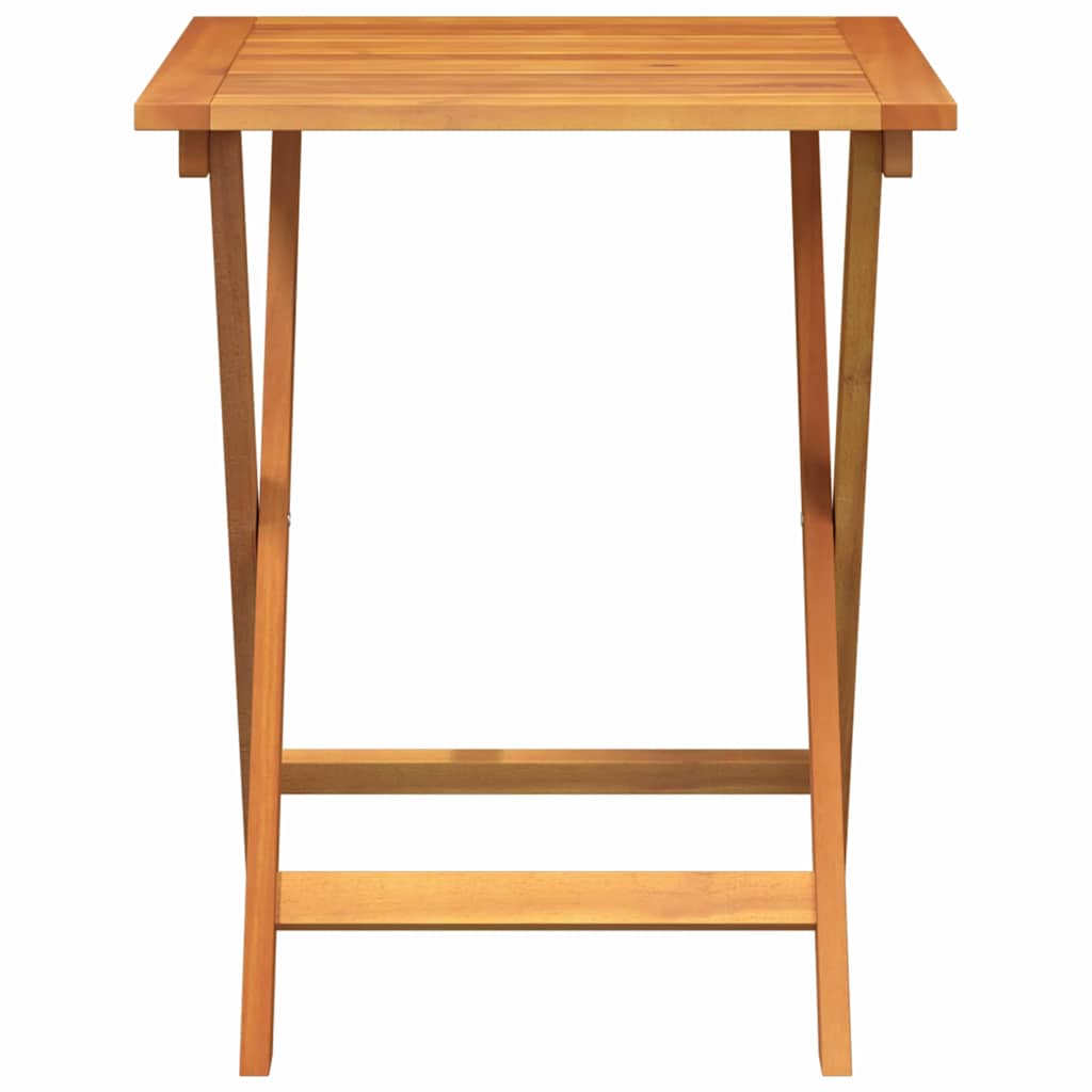 Mesa de Jardim Natural 60 x 60 x 72 cm Madeira Sólida de Acácia