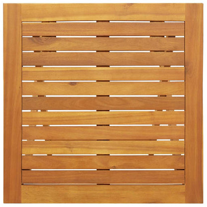 Mesa de Jardim Natural 60 x 60 x 72 cm Madeira Sólida de Acácia
